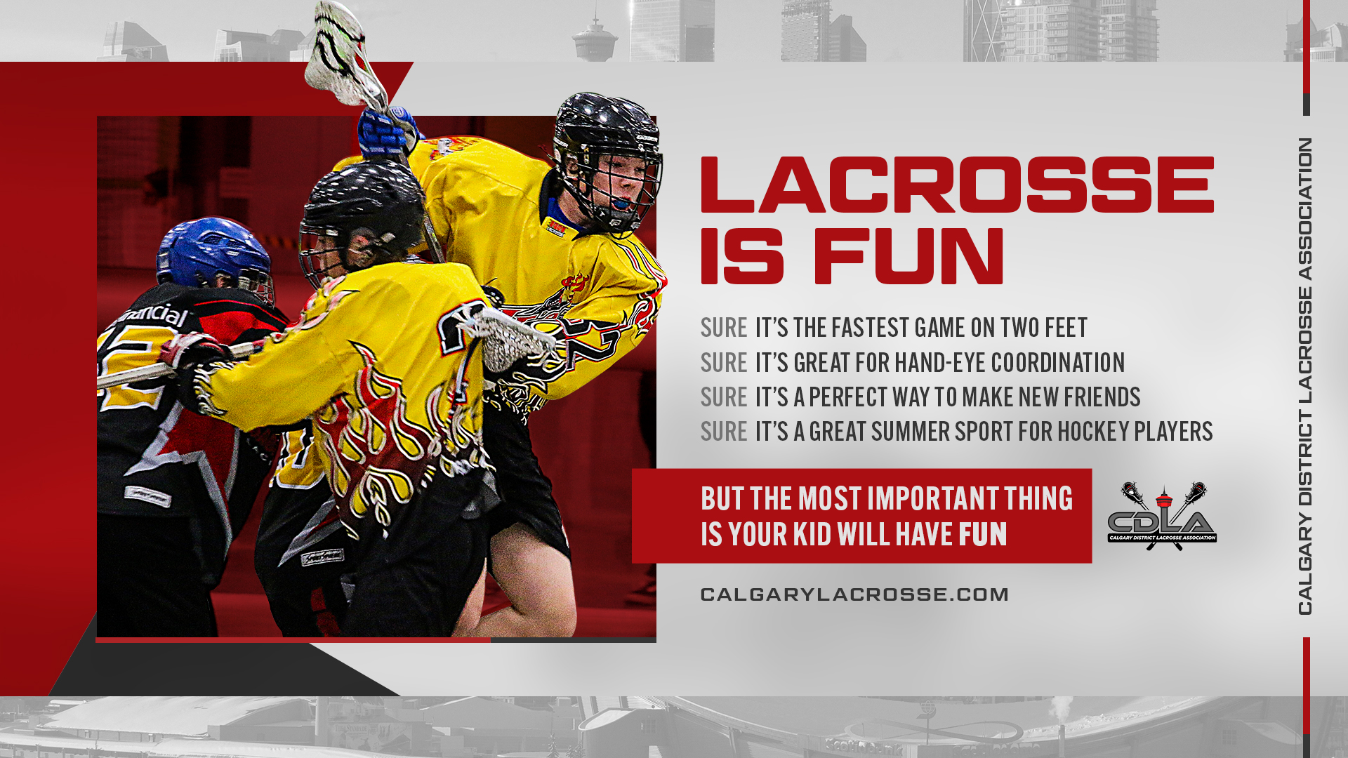 Calgary District Lacrosse site by RAMP InterActive
